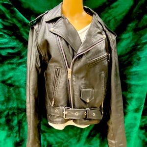 Biker Style Leather Jacket